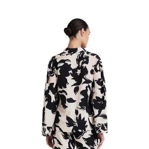 Derek Lam 10 Crosby Lacey Button Down Shirt in Safari Multi TS417316SOT-SRM-D - Picture 3 of 4